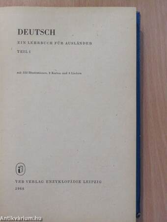 Deutsch - Ein Lehrbuch für Ausländer 1.