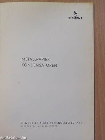 Metallpapier-Kondensatoren