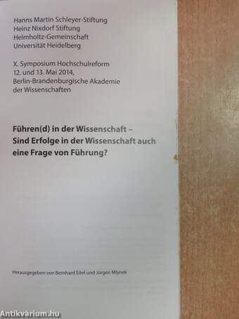 Führen(d) in der Wissenschaft - Sind Erfolge in der Wissenschaft auch eine Frage von Führung?