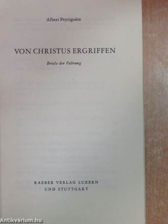 Von Christus ergriffen