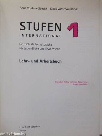 Stufen International - Lehr- und Arbeitsbuch 1.