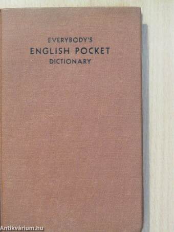 Everybody's English Pocket Dictionary