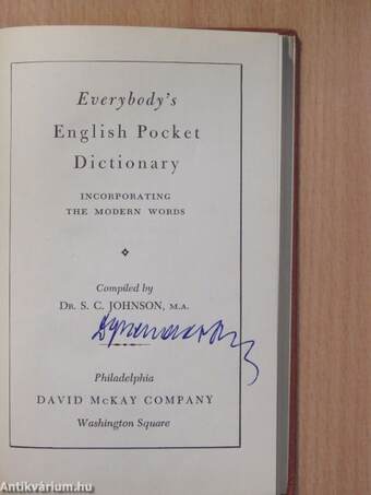 Everybody's English Pocket Dictionary