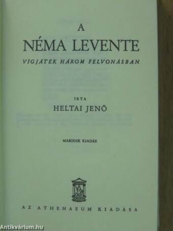 A néma Levente (minikönyv) (számozott)