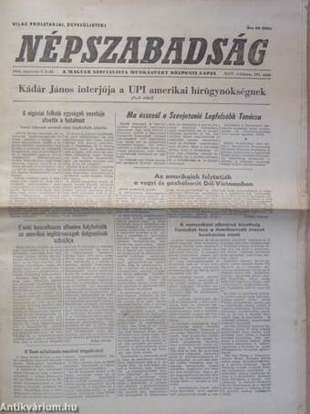 Népszabadság 1966. augusztus 2.