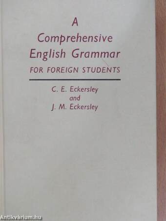 A Comprehensive English Grammar for foreign students/Key to the Exercises