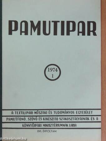 Pamutipar 1974/1-12.