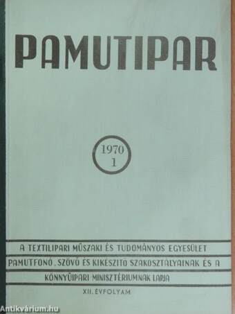 Pamutipar 1970/1-12.