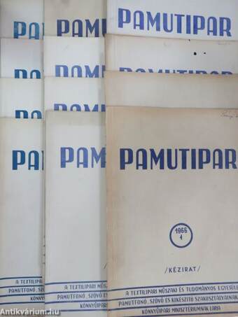 Pamutipar 1966/1-12.