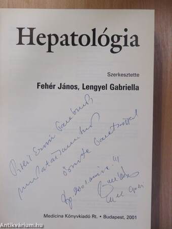 Hepatológia (dedikált példány)