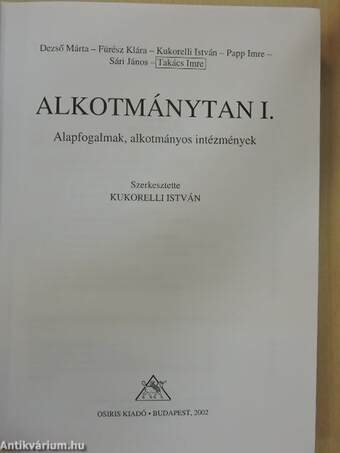 Alkotmánytan I.