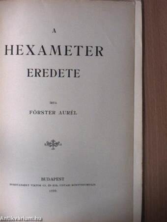 A hexameter eredete