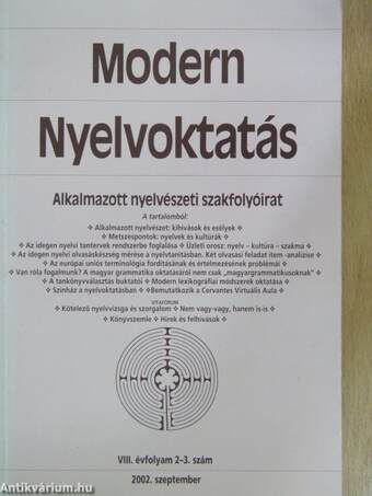 Modern Nyelvoktatás 2002/2-3.