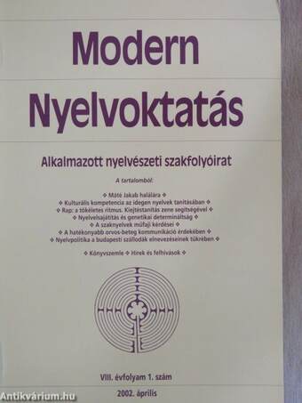 Modern Nyelvoktatás 2002/1.