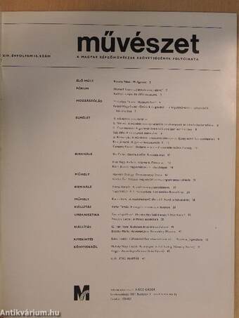 Művészet 1973. október