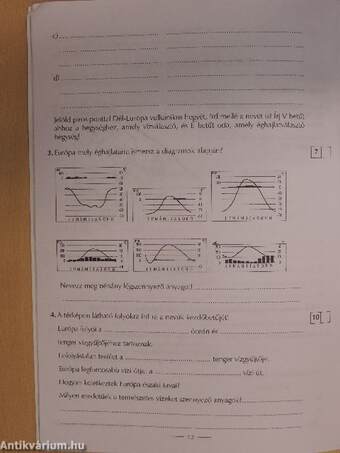 Feladatlapok az Európa és a Független Államok Közösségének földrajza című tankönyvhöz