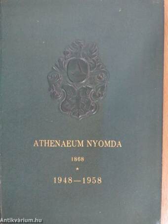 Athenaeum nyomda 1868