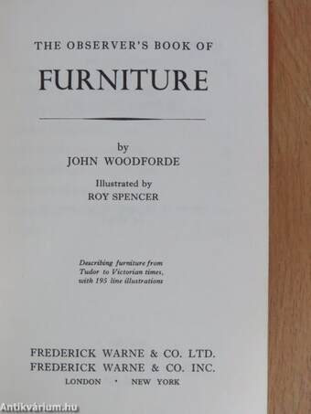 The Observer's Book of Furniture