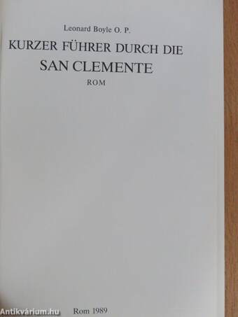 Kurzer Führer durch die San Clemente