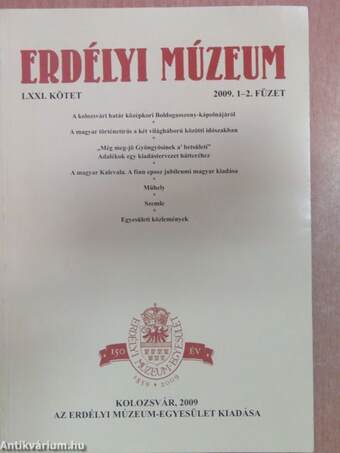 Erdélyi Múzeum 2009/1-2.