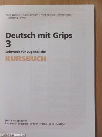 Deutsch mit Grips 3 - Kursbuch