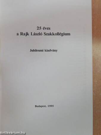 25 éves a Rajk László Szakkollégium