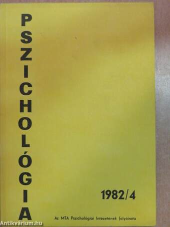 Pszichológia 1982/4.
