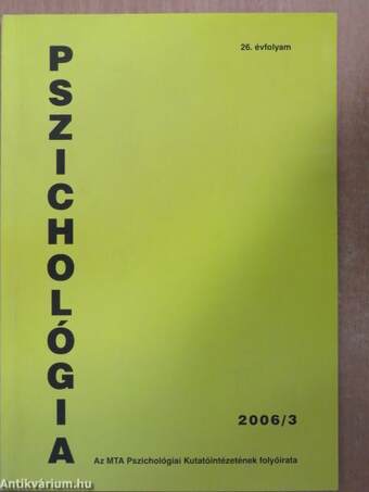 Pszichológia 2006/3.
