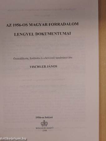 Az 1956-os magyar forradalom lengyel dokumentumai