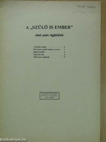 A fészek melege/Pont ilyet rendelt nekem az orvos/Sárga oroszlán/Úgy, mint rég/Zöld utat a papának