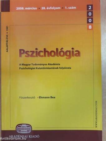 Pszichológia 2008. március