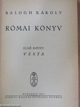 Római könyv I-II.