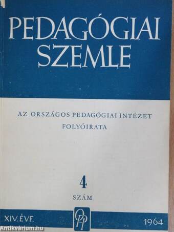 Pedagógiai szemle 1964. április