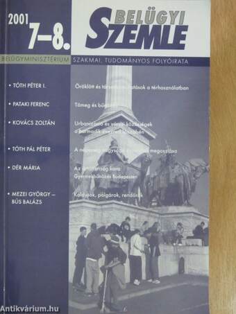 Belügyi Szemle 2001/7-8.