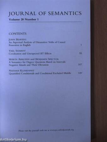 Journal of Semantics February 2011