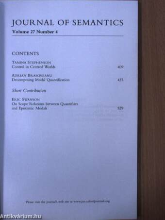 Journal of Semantics November 2010