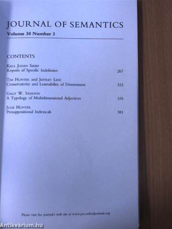 Journal of Semantics August 2013