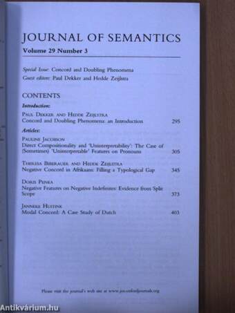 Journal of Semantics August 2012