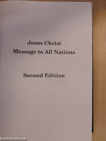 Jesus Christ Message to All Nations