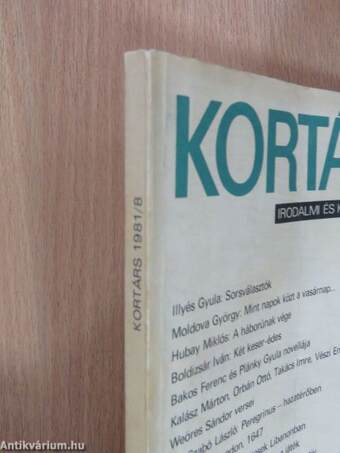 Kortárs 1981. augusztus