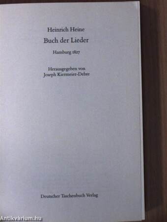 Buch der Lieder