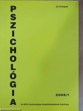 Pszichológia 2006/1.