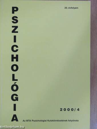 Pszichológia 2000/4.