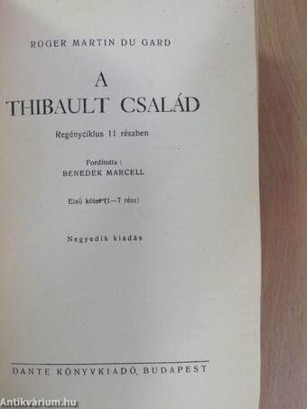 A Thibault család I-II.