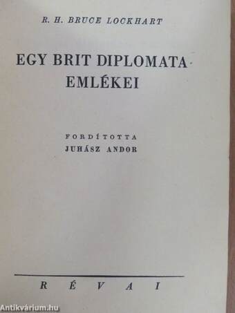 Egy brit diplomata emlékei