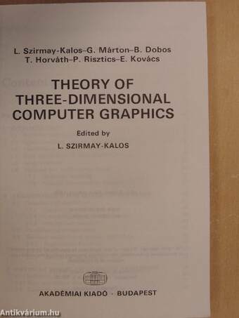 Theory of Three-Dimensional Computer Graphics