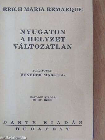 Nyugaton a helyzet változatlan