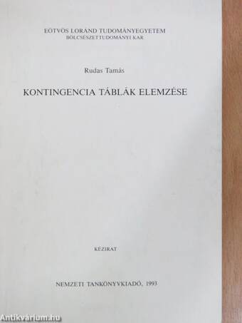 Kontingencia táblák elemzése