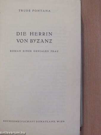 Die Herrin von Byzanz