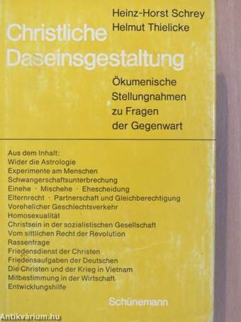 Christliche Daseinsgestaltung